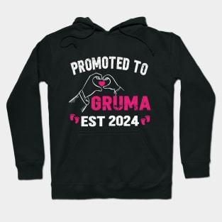 promoted to gruma 2024, grandmother, grandma gift 2024 Hoodie